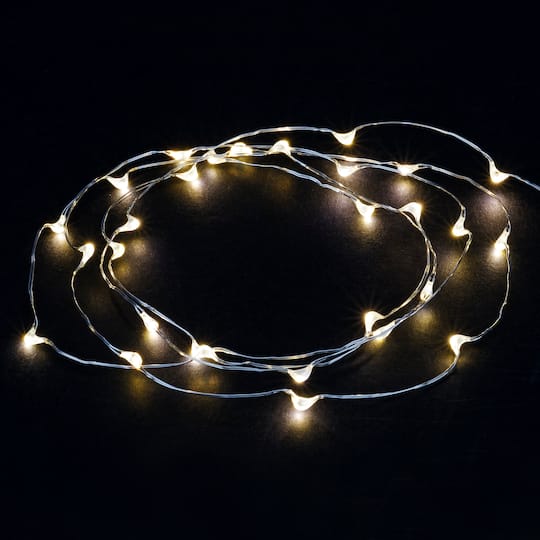 Shimmer Lights™ White LED String Lights By Ashland®